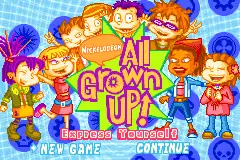Rugrats- All Grown Up! Express Yourself / gba Title Image