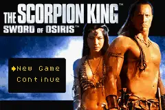 Scorpion King- Sword of Osiris / gba Title Image