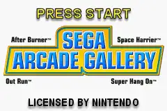 Sega Arcade Gallery / gba Title Image