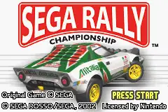 Sega Rally Championship / gba Title Image