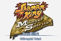 Shaman King- Master of Spirits / gba Title Image