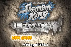 Shaman King- Legacy of the Spirits-Sprinting Wolf / gba Title Image