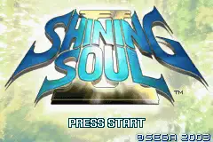 Shining Soul II / gba Title Image