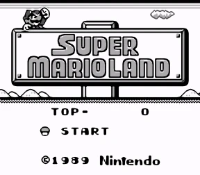 Super Mario Land / gba Title Image
