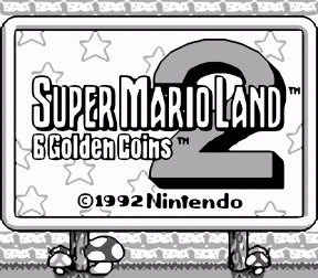 Super Mario Land 2 - 6 Golden Coins / gba Title Image