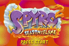 Spyro 2- Season of Flame / gba Title Image