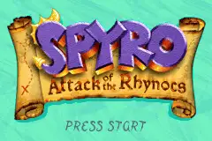 Spyro- Attack of the Rhynocs / gba Title Image