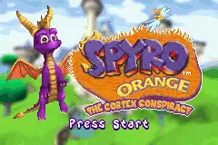 Spyro Orange- The Cortex Conspiracy / gba Title Image