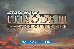 Star Wars Episode III- Revenge of the Sith / gba Title Image