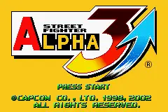Street Fighter Alpha 3 / gba Title Image
