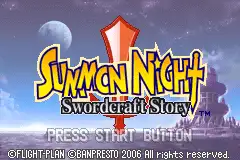 Summon Night / gba Title Image