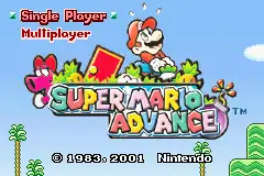 Super Mario Advance / gba Title Image