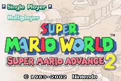 Super Mario Advance 2- Super Mario World / gba Title Image