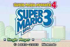 Super Mario Advance 4- Super Mario Bros. 3 / gba
