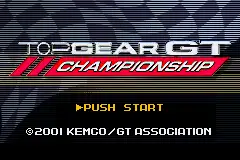 Top Gear GT Championship / gba Title Image
