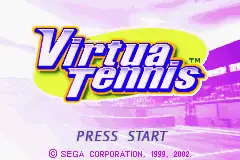 Virtua Tennis / gba Title Image