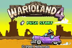Wario Land 4 / gba Title Image
