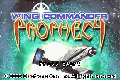 Wing Commander- Prophecy / gba Title Image