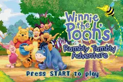 Winnie the Poohs Rumbly Tumbly Adventure / gba Title Image