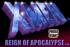 X-Men-Reign of Apocalypse / gba Title Image