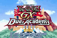 Yu-Gi-Oh!- GX Duel Academy / gba Title Image