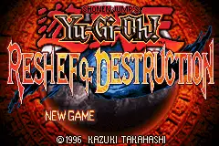 Yu-Gi-Oh!- Reshef of Destruction / gba Title Image