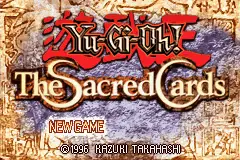 Yu-Gi-Oh!- The Sacred Cards / gba Title Image