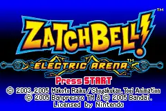 ZatchBell! Electric Arena / gba Title Image