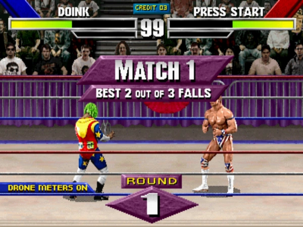 WWF WrestleMania- The Arcade Game / mame2 Snap Image
