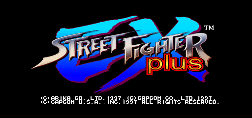 Street Fighter EX Plus / mame2 Title Image