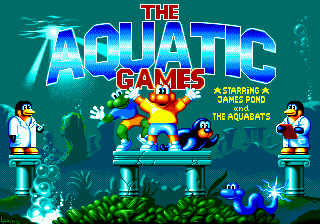 Aquatic Games Starring James Pond and the Aquabats / md Title Image
