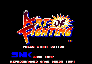 Art of Fighting / md Title Image