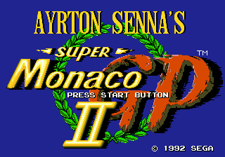 Ayrton Sennas Super Monaco GP II / md Title Image