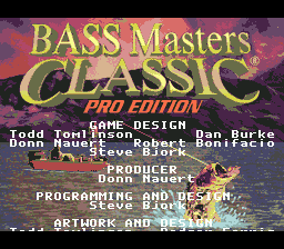 Bass Masters Classic Pro Edition / md Title Image