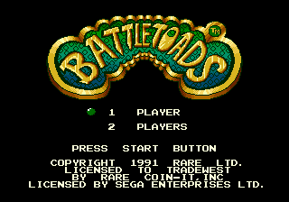 Battletoads / md Title Image