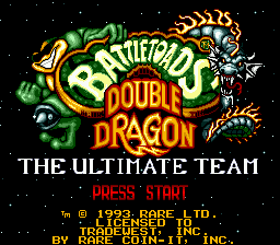 Battletoads Double Dragon / md Title Image