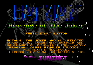 Batman - Revenge of the Joker / md Title Image