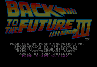 Back to the Future Part III / md Title Image