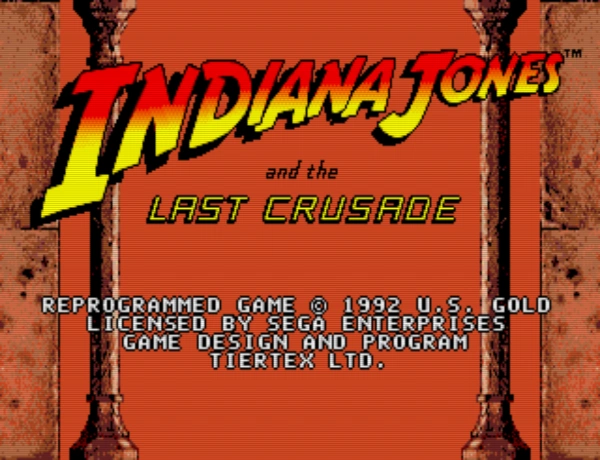 Indiana Jones and the Last Crusade- The Action Game / md Title Image