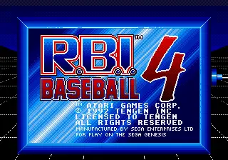RBI Baseball 4 / md Title Image