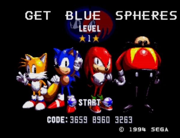 Sonic and Knuckles Sonic The Hedgehog / md Title Image