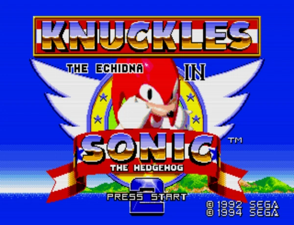 Sonic and Knuckles Sonic The Hedgehog 2 / md Title Image