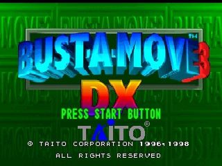 Bust-A-Move 3 DX / n64 Title Image