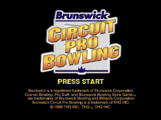Brunswick Circuit Pro Bowling / n64 Title Image