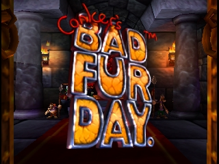 Conkers Bad Fur Day / n64 Title Image