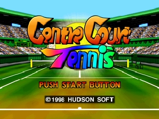Centre Court Tennis / n64 Title Image