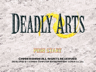 Deadly Arts / n64 Title Image