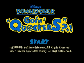 Donald Duck - Goin Quackers / n64 Title Image