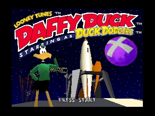 Daffy Duck Starring as Duck Dodgers / n64 Title Image