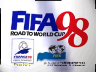 FIFA - Road to World Cup 98 / n64 Title Image